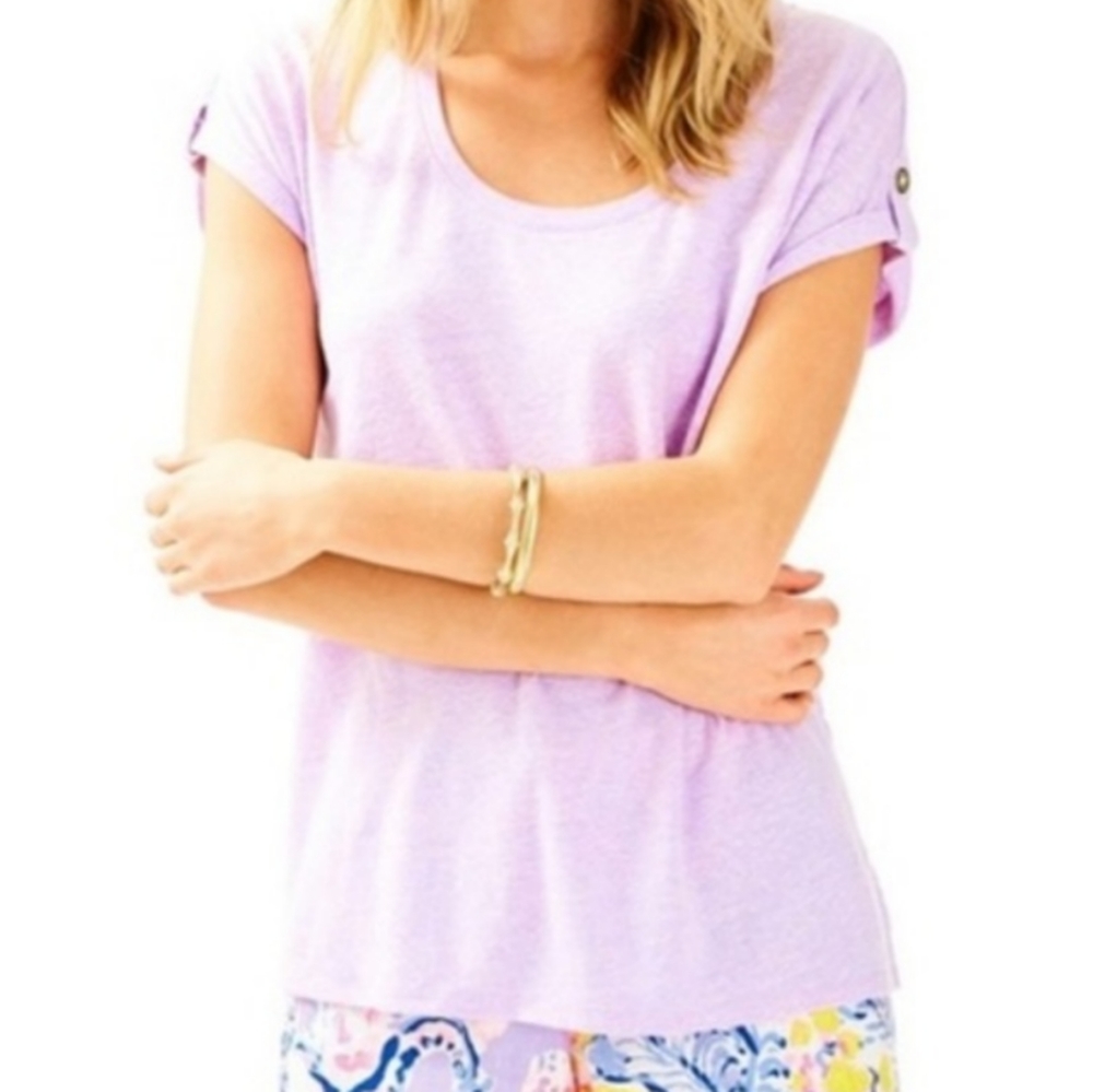 Lilly Pulitzer Lilac Verbena Inara Top